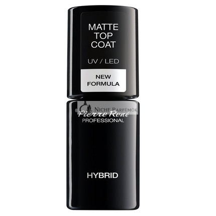 Pierre Rene Matte Top Coat Uv Led Hybrid Top Coat With Matte Finish 6ml