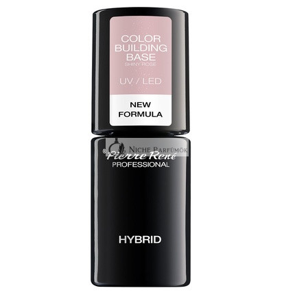 Pierre Rene Hybrid Color Building Base Uv Led 06 Shiny Rose - 6ml