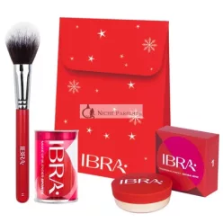   Ibraset Loose Transparent Powder With Sponge And Powder Brush - 12g