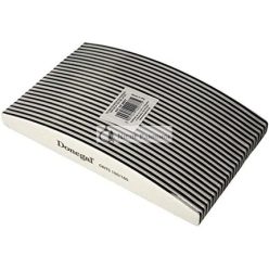   24 Pack Donegal Curved Zebra Nail File 100/180 Grit for Acrylic Gel Tips 178 x 29mm