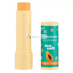 Ecosoft Lippy Day Coconut Lip Cream Papaya 48g