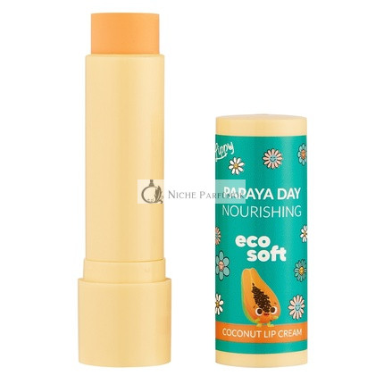 Ecosoft Lippy Day Coconut Lip Cream Papaya 48g
