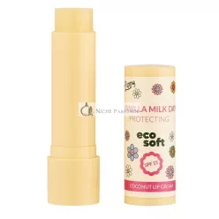 Ecosoft Lippy Day Coconut Lip Cream Vanilla Milk 48g