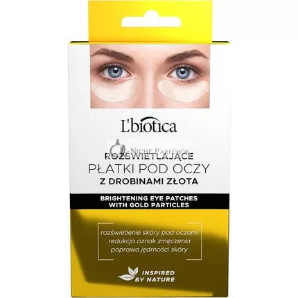 L'Biotica Collagen Under Eye Patches Illuminating with Gold - 3 Pairs