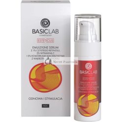   Basiclab Emulsion Serum with 1% Pure Retinol, 5% Vitamin C and 2% Cantella Asiatica Stem Cells 30ml