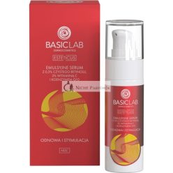   Basiclab Emulsion Serum with 0.3% Pure Retinol, 3% Vitamin C and Coenzyme Q10 Renewal & Stimulation 30ml