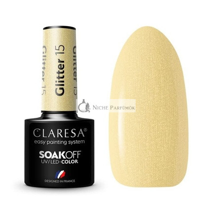 Claresa Glitter UV Nail Polish 5ml - Pack of 15
