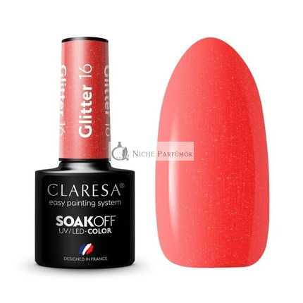 Claresa Glitter UV Nail Polish 5ml - Pack of 16