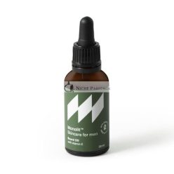   Monolit Beard Oil Moisturizing Nourishing Softening Avocado Jojoba Argan Vitamin E Sandalwood Scent Bottle with Dropper Generous 30ml