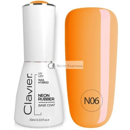 Luxury Neon Rubber Base Colorful Rubber Base N06 Orange Rainbow