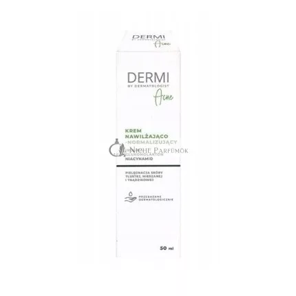 Dermi Acne Moisturizing And Normalizing Cream For Combination Oily Acne-Prone Skin 50 Ml