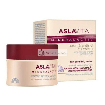 Gerovital Anti-Wrinkle Cream with Calcium Aslavital Mineralactiv Farmec 50ml