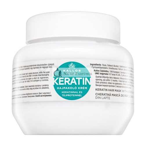 Kallos Keratin Hair Mask Revitalizing Mask with Keratin 275 ml