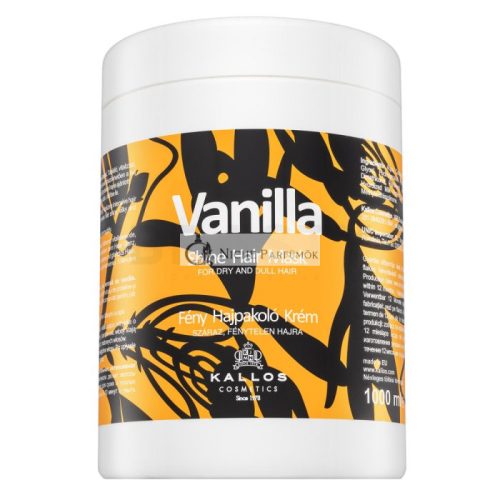 Kallos Vanilla Shine Hair Mask Strengthening Mask for Softness and Shine of Hair 1000 ml