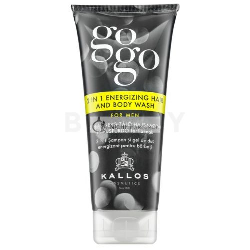 Kallos GoGo 2in1 Energizing Hair And Body Wash Shampoo and Shower Gel 2in1 for Men 200 ml