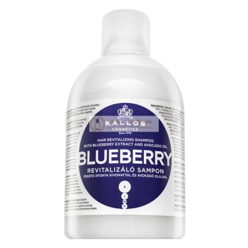 Kallos Blueberry Hair Revitalizing Shampoo with Hydrating Ingredients 1000 ml
