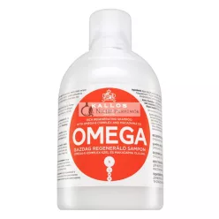   Kallos Omega Rich Regenerating Shampoo Strengthening Shampoo for Damaged Hair 1000 ml