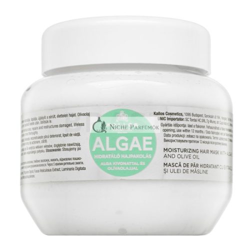 Kallos Algae Moisturizing Hair Mask Nourishing Mask with Hydrating Ingredients 275 ml