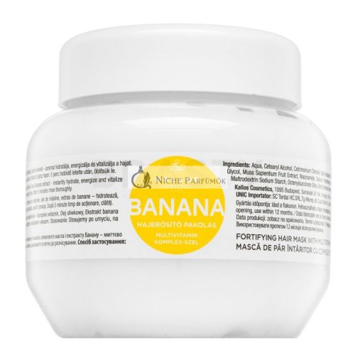 Kallos Banana Fortifying Hair Mask for Weak Hair 275 ml