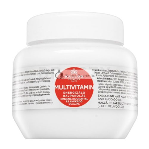 Kallos Multivitamin Energising Hair Mask for Weak Hair 275 ml