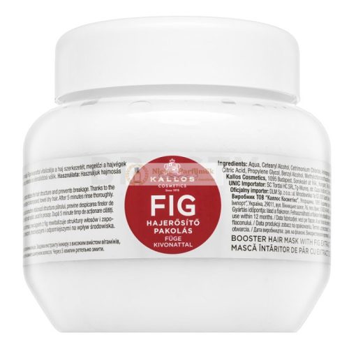 Kallos Fig Booster Hair Mask Strengthening Mask for Weakened Hair 275 ml