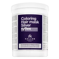   Kallos Silver Reflex Hair Mask neutralizáló maszk platinaszőke és ősz hajra 1000 ml