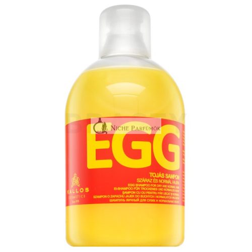 Kallos Egg Shampoo Nourishing Shampoo for Dry and Damaged Hair 1000 ml