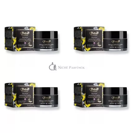 Helia-D Classic Moisturizing Night Face Cream for All Skin Types Vegan 50ml - Pack of 4