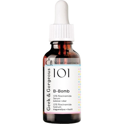 Geek & Gorgeous 101 B-Bomb 10% Niacinamide Serum with Zinc PCA and Sarcosine 30ml