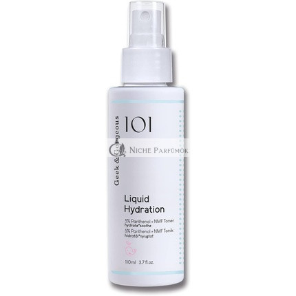 Geek & Gorgeous Liquid Hydration Facial Toner Spray with 5% Panthenol and Natural Moisturizing Factors 110ml