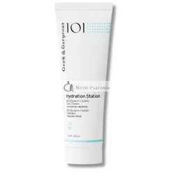   Geek & Gorgeous Hydration Station Light Refreshing Gel Cream with Glycerin and Ectoin for Normal, Oily, and Combination Skin 50ml Tube