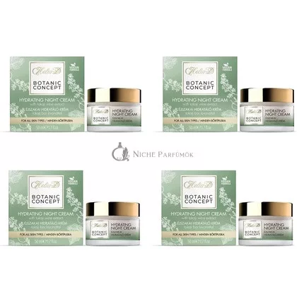 Helia D Botanic Concept Moisturizing Night Cream with Tokaji Wine Extract 50ml - Pack of 4