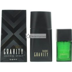   Coty Gravity 2 Piece Gift Set: Dark Gravity Cologne 100ml - Defy Gravity Cologne 30ml