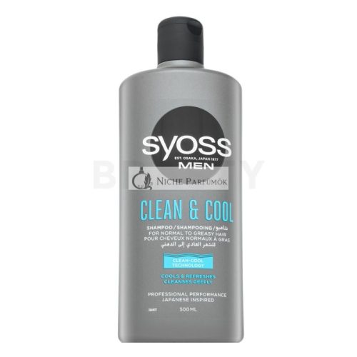 Syoss Men Clean & Cool Shampoo Cleansing Shampoo for All Hair Types 500 ml