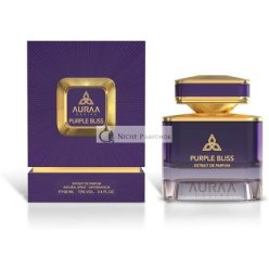   Purple Bliss Extrait De Perfume 100ml by Auraa Desire Fresh Spicy Mineral Fragrance for Men Mandarin Saffron Violet Scents Long Lasting Eau de Parfum