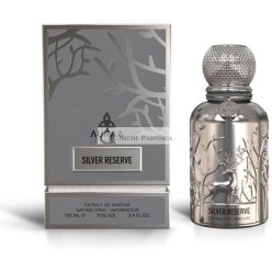   Silver Reserve 100ml by Auraa Desire Extrait De Perfum Amber Leather Vanilla Fragrance Perfume for Men and Women