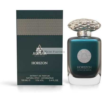 Horizon Extrait De Perfume 100ml by Auraa Desire Bold Woody Musky Fragrance Ambergris Almonds Jasmine Sandalwood Scents Long Lasting Eau de Parfum