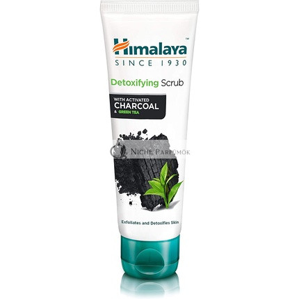 Himalaya Detoxifying Charcoal Face Scrub with Activated Charcoal and Green Tea 75ml