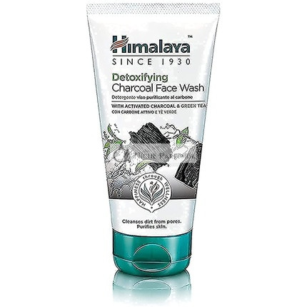 Himalaya Detoxifying Charcoal Face Wash with Green Tea and Coconut Charcoal Powder 150ml