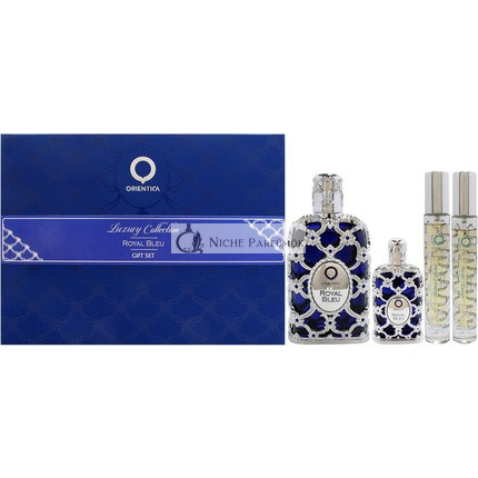 Royal Bleu By Orientica Unisex 4 Pc Gift Set 2.7oz EDP Spray 7.5ml EDP