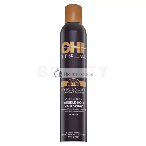 CHI Deep Brilliance Olive & Monoi Flexible Hold Hair Spray for All Hair Types 284 g