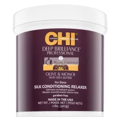   CHI Deep Brilliance Olive & Monoi Silk Conditioning Relaxer Cream for Hair Straightening 908 ml