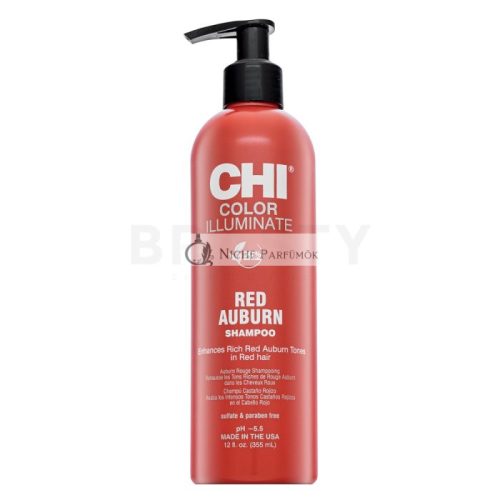 CHI Color Illuminate Red Auburn Shampoo Brightening Shampoo for Reviving Red Shades 355 ml