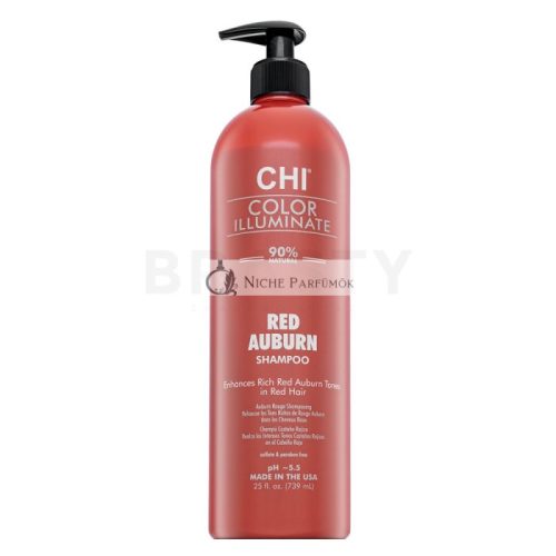 CHI Color Illuminate Red Auburn Shampoo Brightening Shampoo for Reviving Red Shades 739 ml