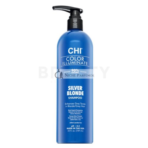 CHI Color Illuminate Silver Blonde Blue Shampoo Toner for Platinum Blonde and Gray Hair 739 ml