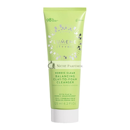 Lumene Nordic Clear Tyyni Balancing Clay-to-Foam Cleanser 4.2 oz