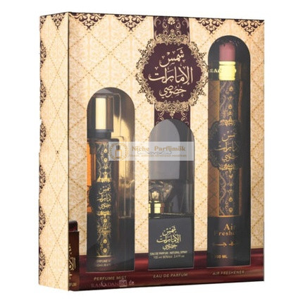 Shams Al Emarat Khususi Ajándékcsomag 100ml Eau de Parfum, Légfrissítő, Testpermet