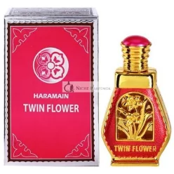  Twin Flower Alcohol Free Arabic Perfume Oil Fragrance for Men and Women by Al Haramain