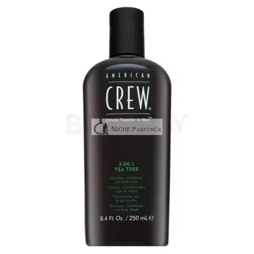 American Crew 3-in-1 Tea Tree Shampoo, Conditioner and Shower Gel for Daily Use 250 ml