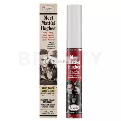 theBalm Meet Matt(e) Hughes Liquid Lipstick Dedicated Long-Lasting Liquid Lipstick for Matte Effect 7.4 ml